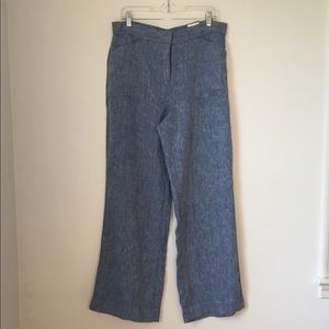 Chico’s Linen Pants Ultimate Fit 1.5 Blue NWT